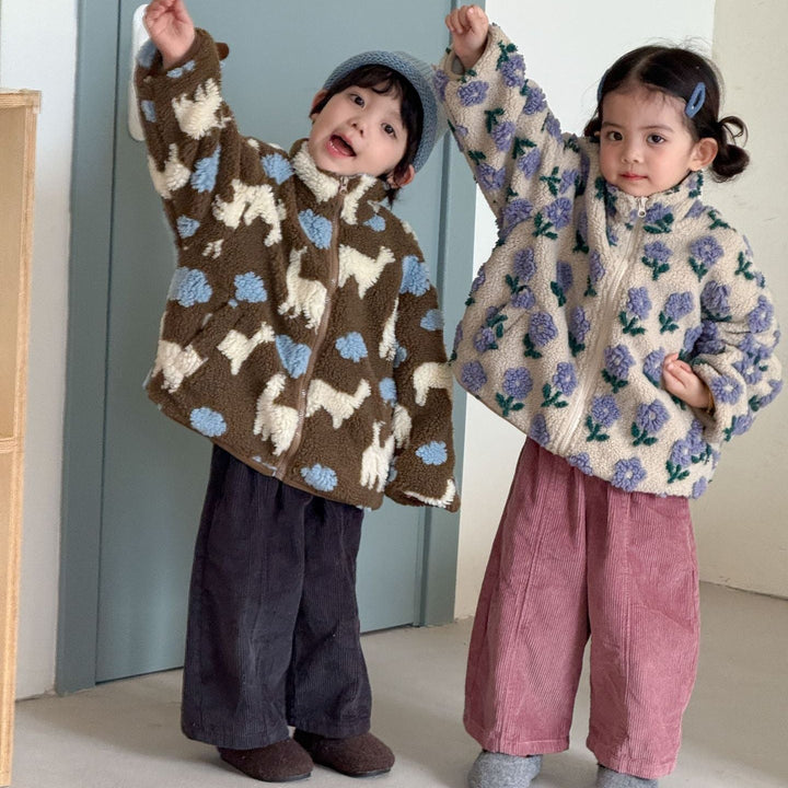 【80-150】コーデュロイワイドパンツ