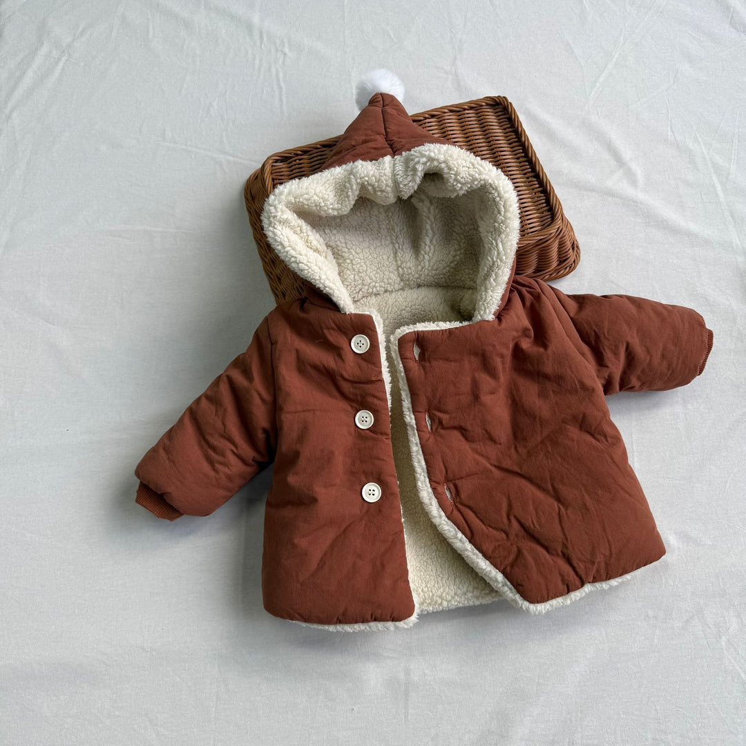 【73-100】フード付き裏ボアジャケット