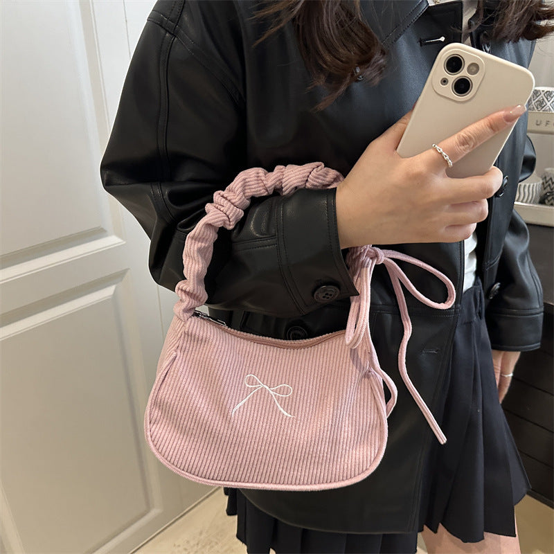 リボンデザインショルダーバッグ