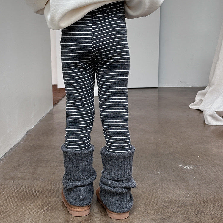 【90-150】裏起毛シンプルレギンスパンツ