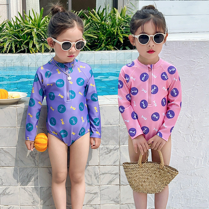 【90-140】ロゴデザインスイムウェア