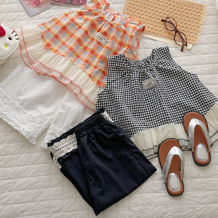 【90-150】ヘムデザインロングパンツ