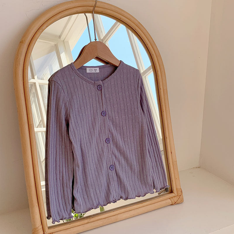 【90-140】リブメロウカーディガン