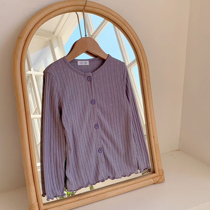 【90-140】リブメロウカーディガン