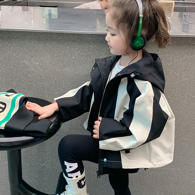 【100-140】バイカラーウィンドブレーカー