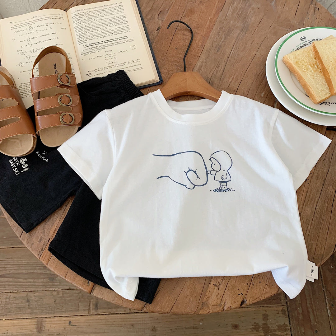 【90-140】リラックスユニークTシャツ