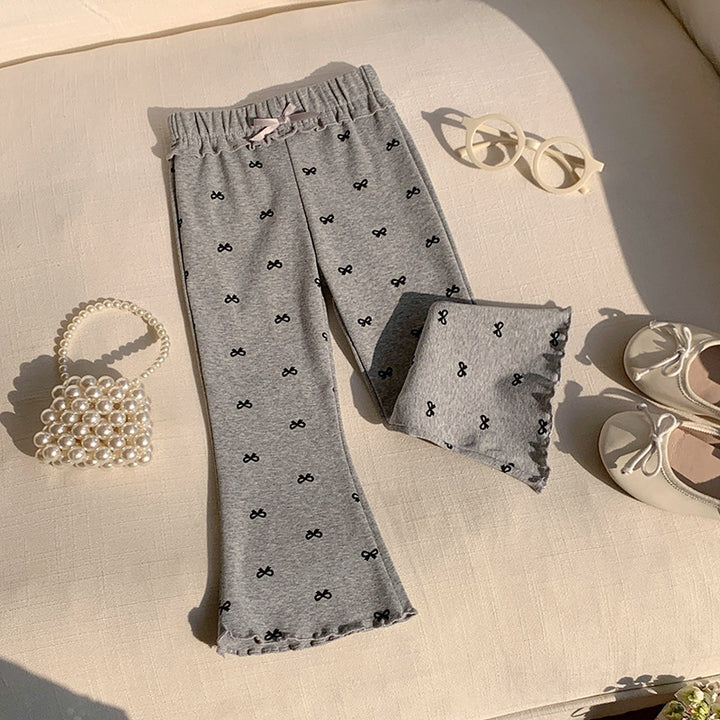 【90-140】パターンプリントフレアパンツ