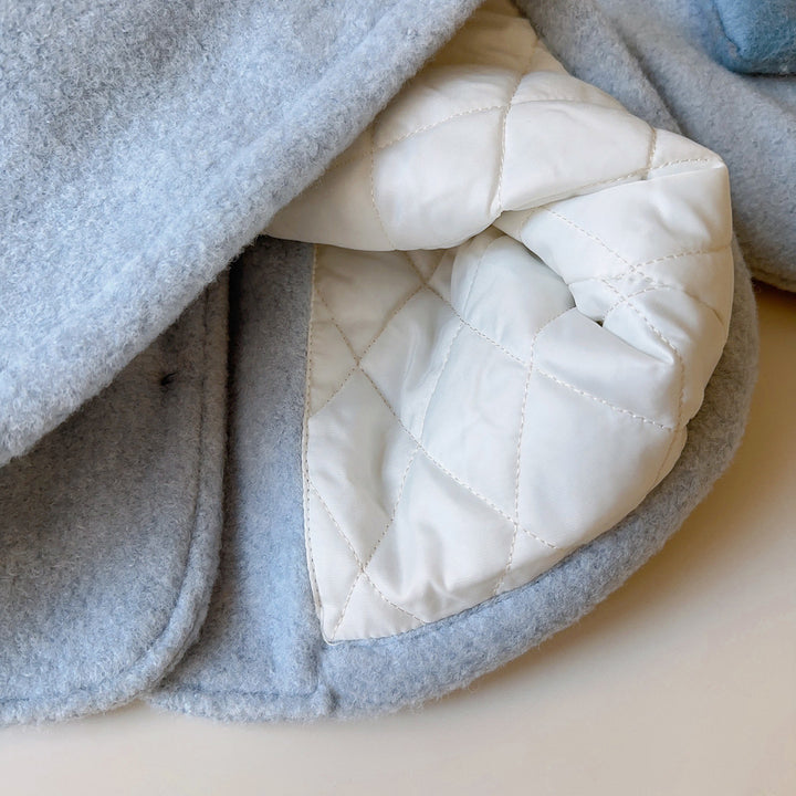 【90-140】マフラー×ラウンドカラーショートコートセット