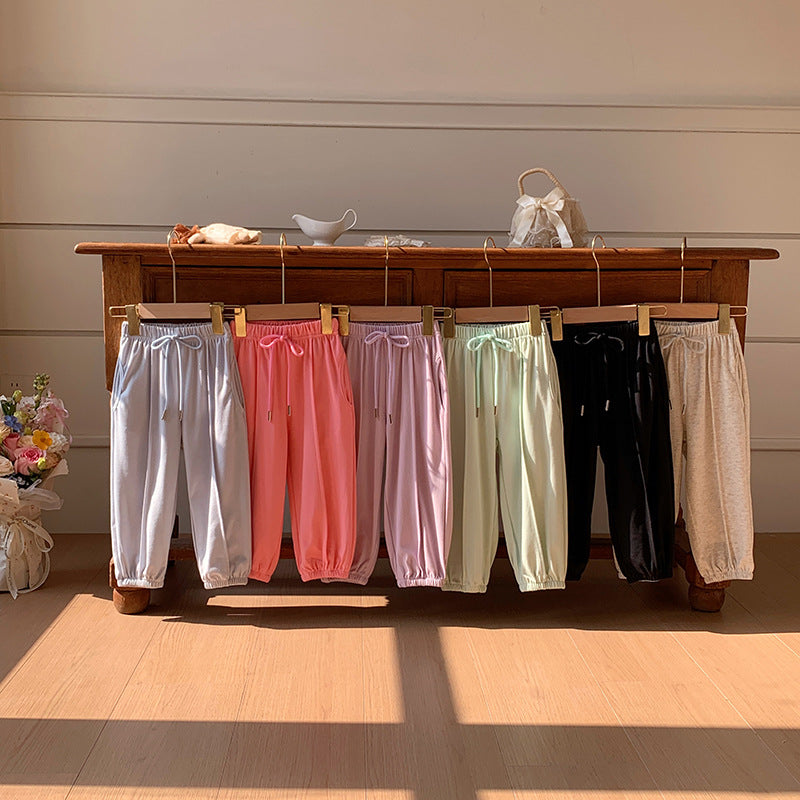 【90-150】ウエストリボンジョガーパンツ