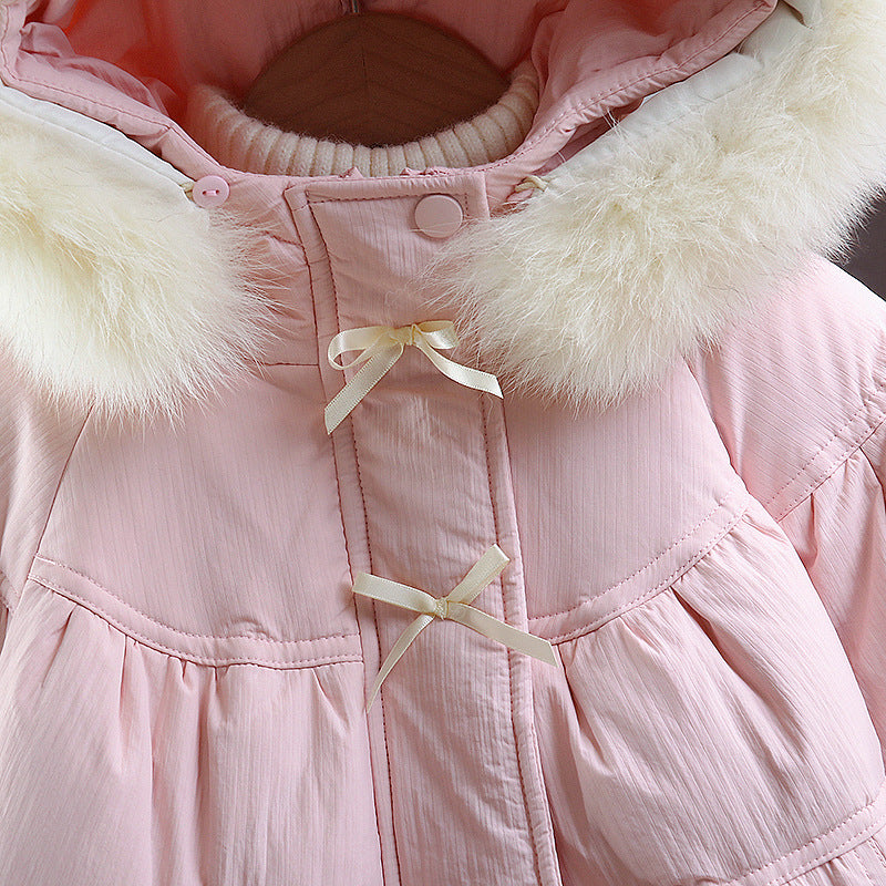 【80-130】キュートデザイン中綿ショートコート