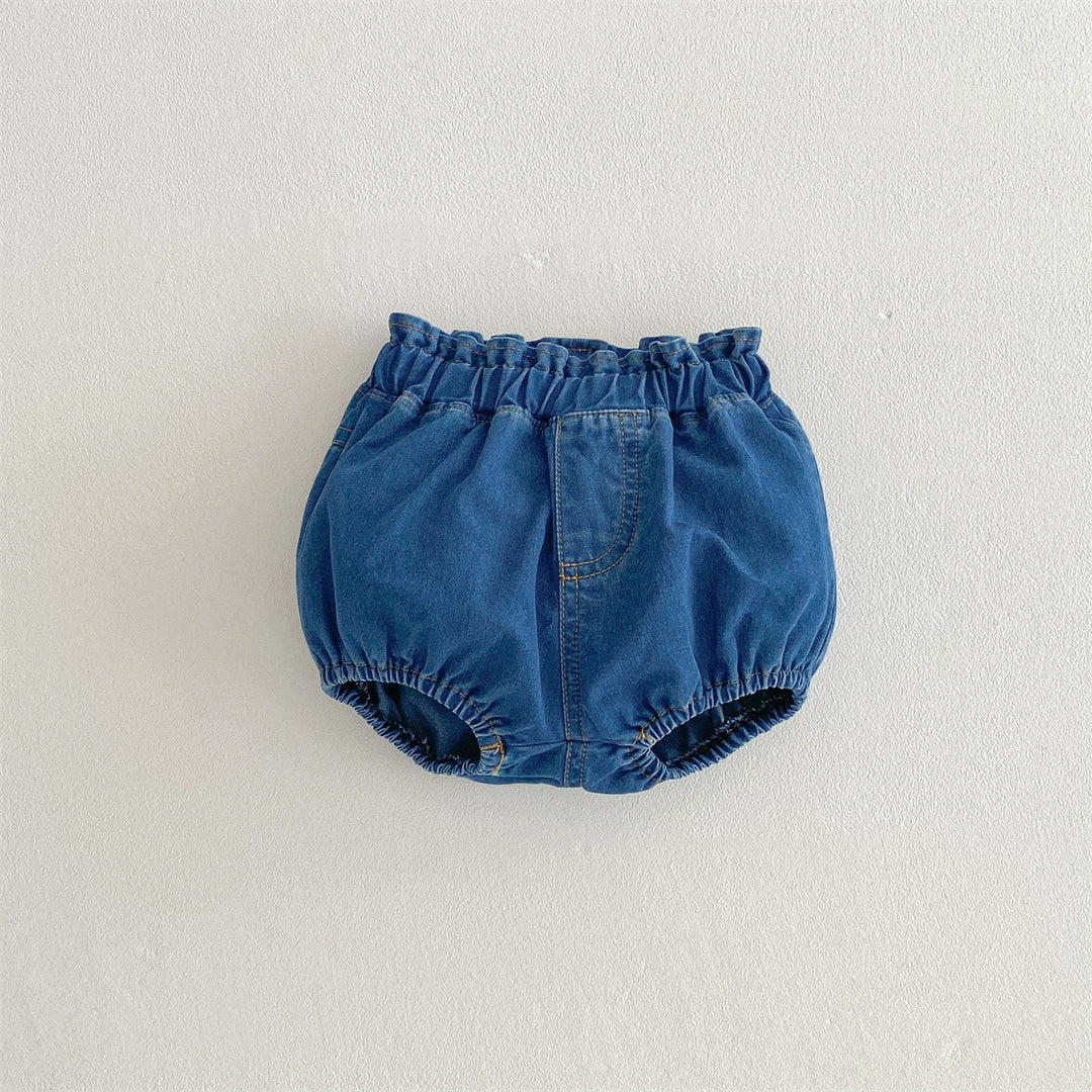 【73-100】シンプルデニムブルマ