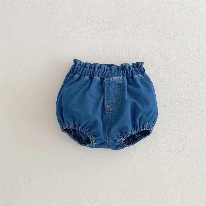 【73-100】シンプルデニムブルマ