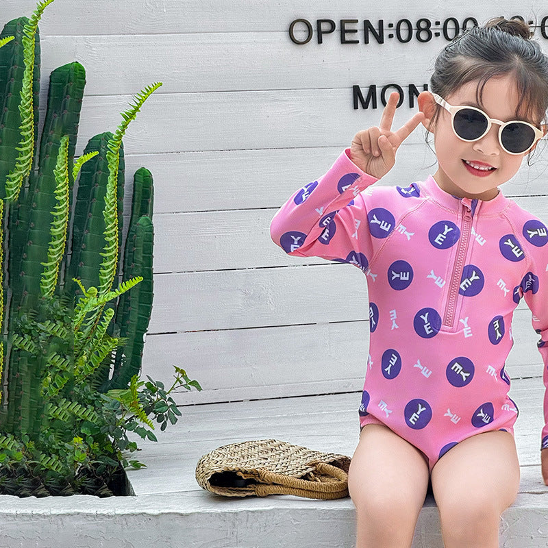 【90-140】ロゴデザインスイムウェア