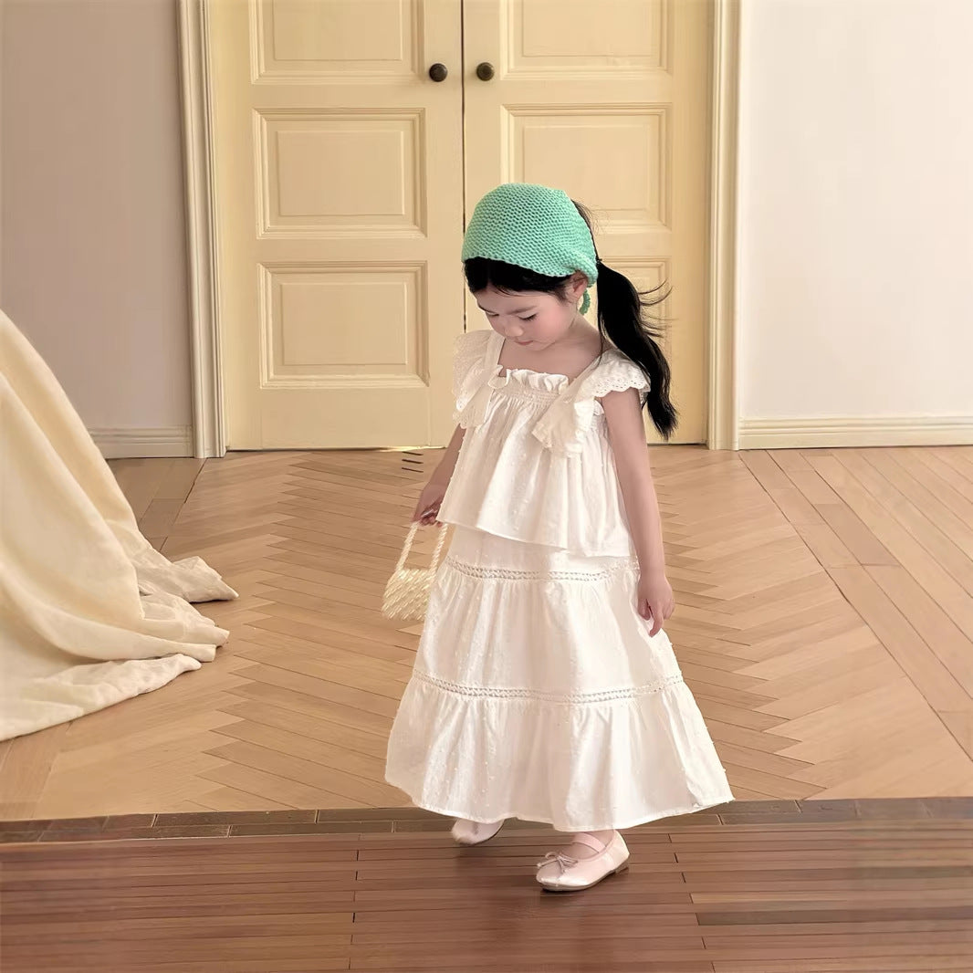 【90-140】スノードットフリルセットアップ