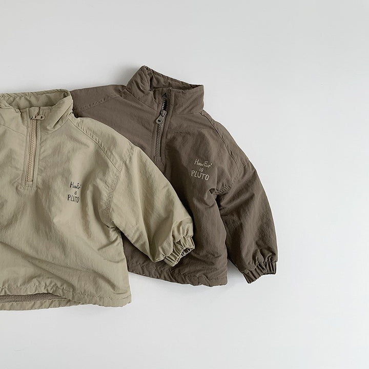 【80-130】裏フリースハーフジッププルオーバー