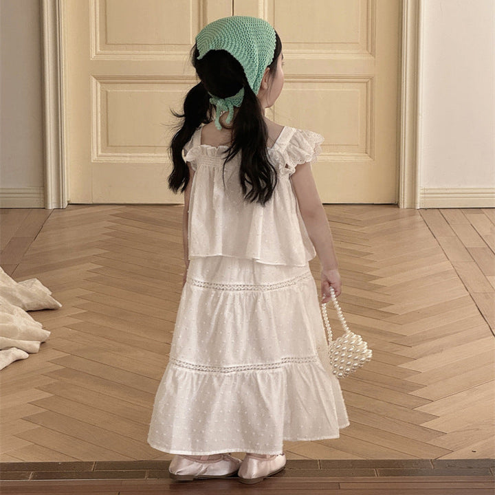 【90-140】スノードットフリルセットアップ