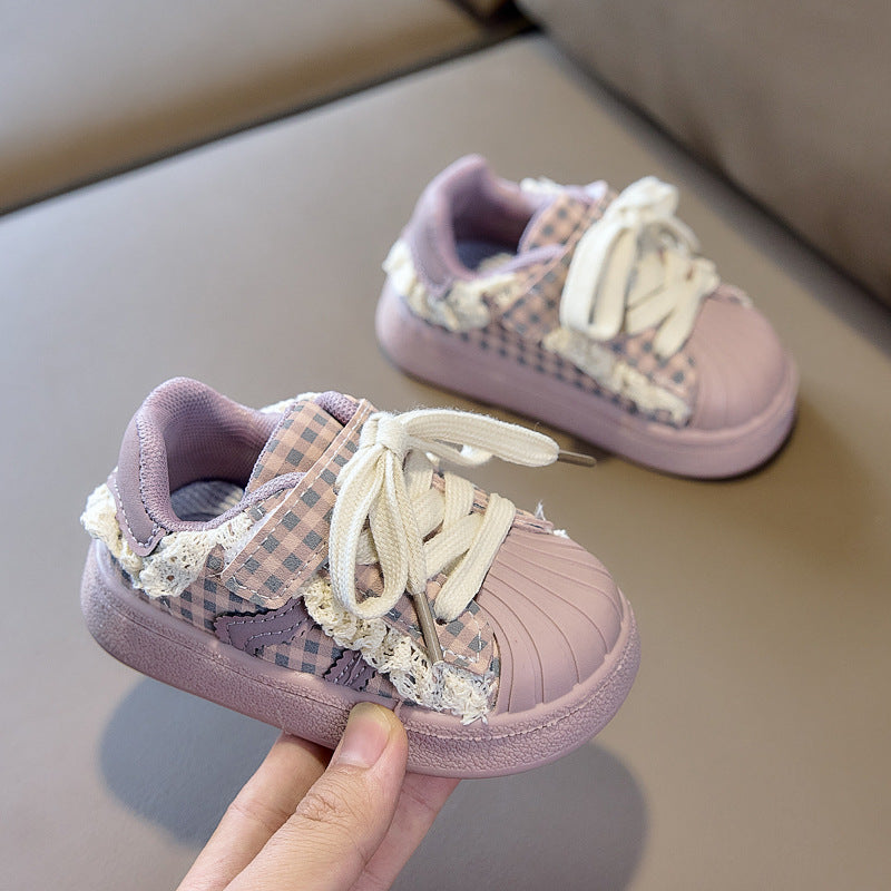 【11.5-16.0】キュートデザインベビースニーカー