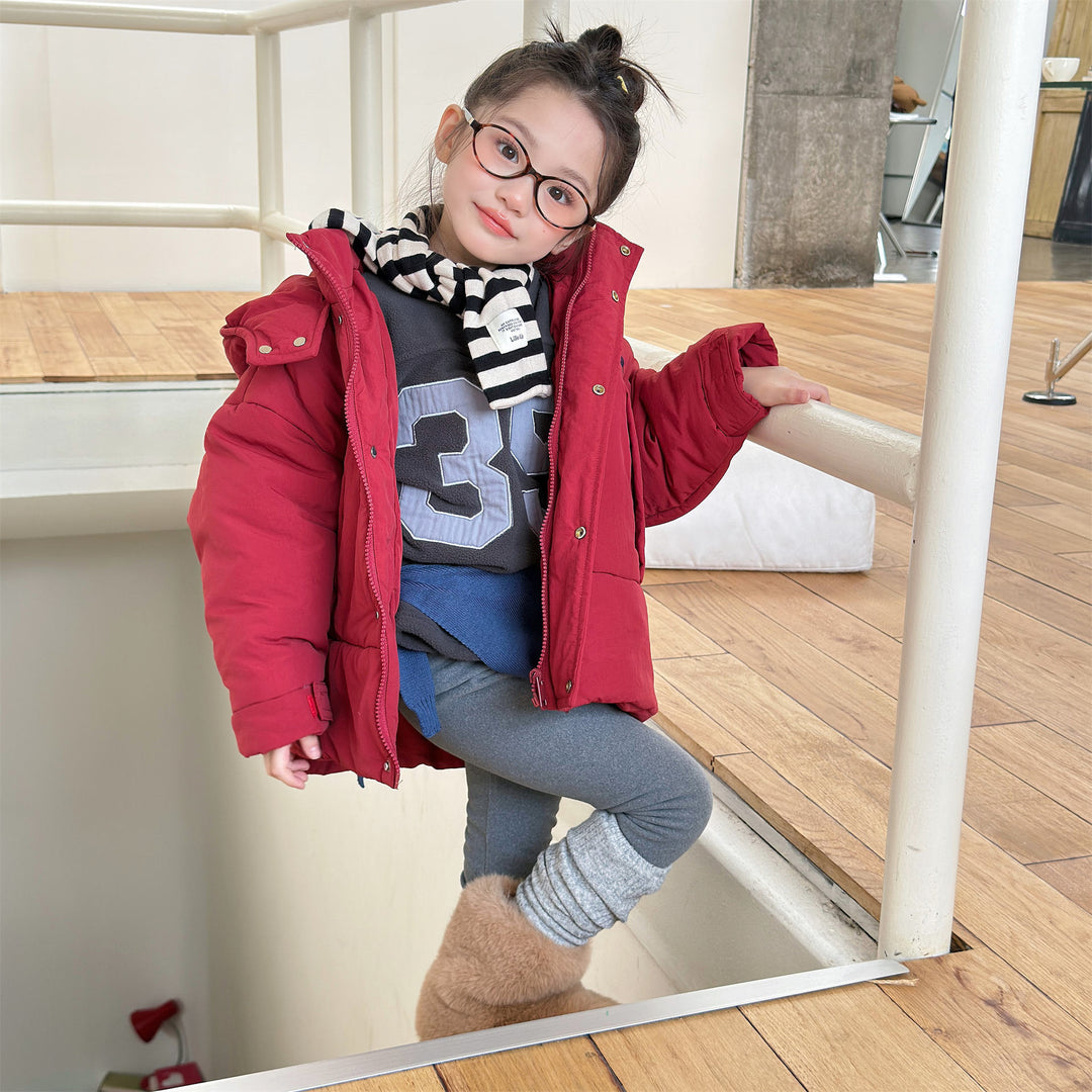 【80-130】裏起毛レッグウォーマー付きレギンス