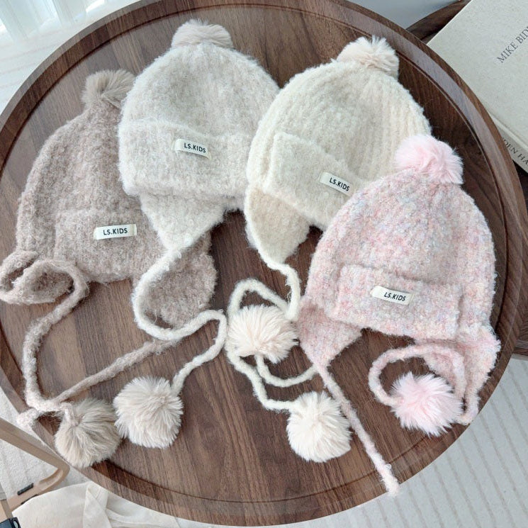 耳あて付きニット帽