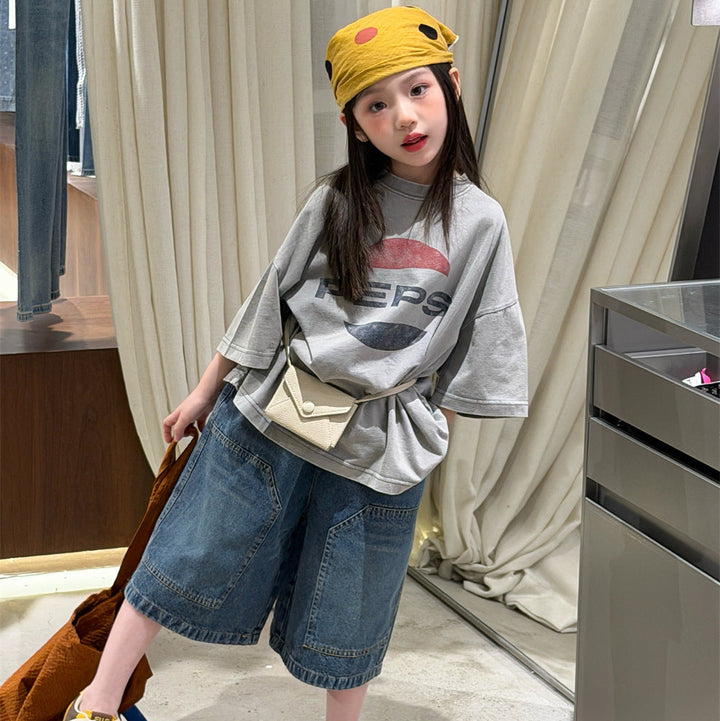 【90-150】フロントデザインTシャツ