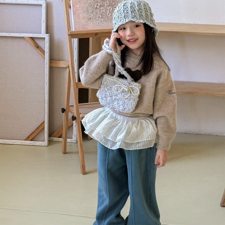 【80-130】フロントハートニットトップス