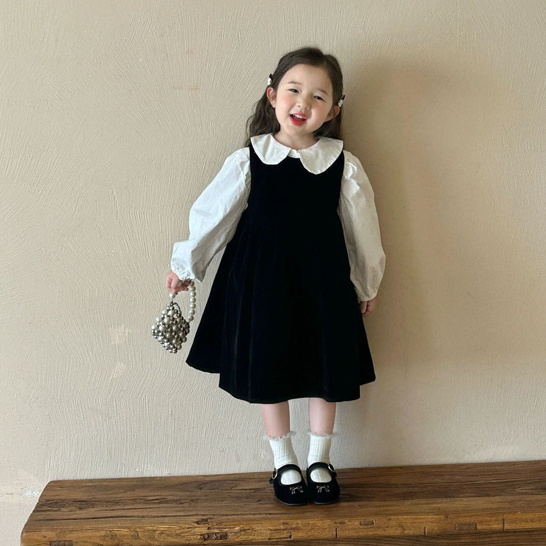 【90-140】フレアノースリーブワンピース