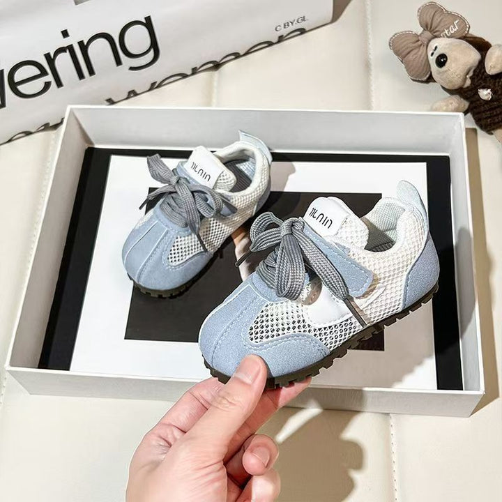 【12.0-17.5】くすみカラーメッシュスニーカー