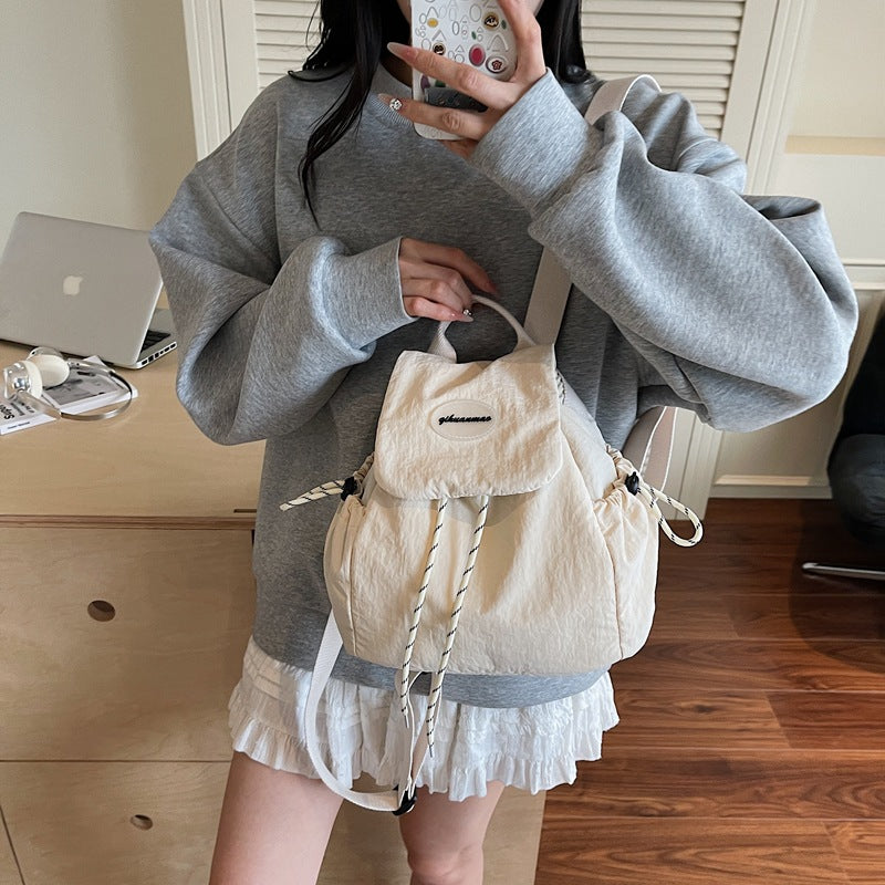 GRAPE スウェットモチーフ ドローストリング リュック Y2K 新品 MOM】ドローストリングデザインリュック｜ELMO-こども服エルモ