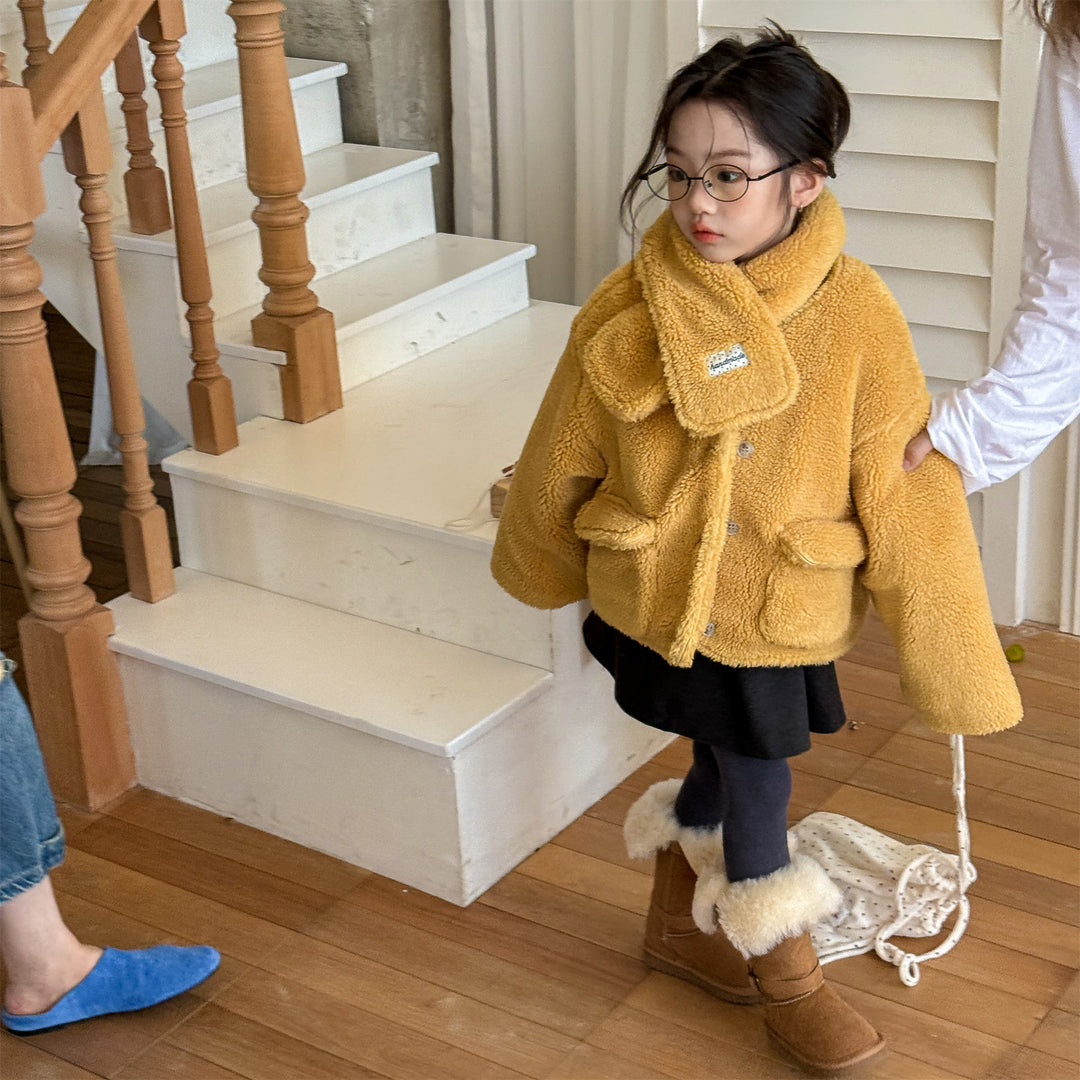 【80-130】マフラー付きボアジャケット