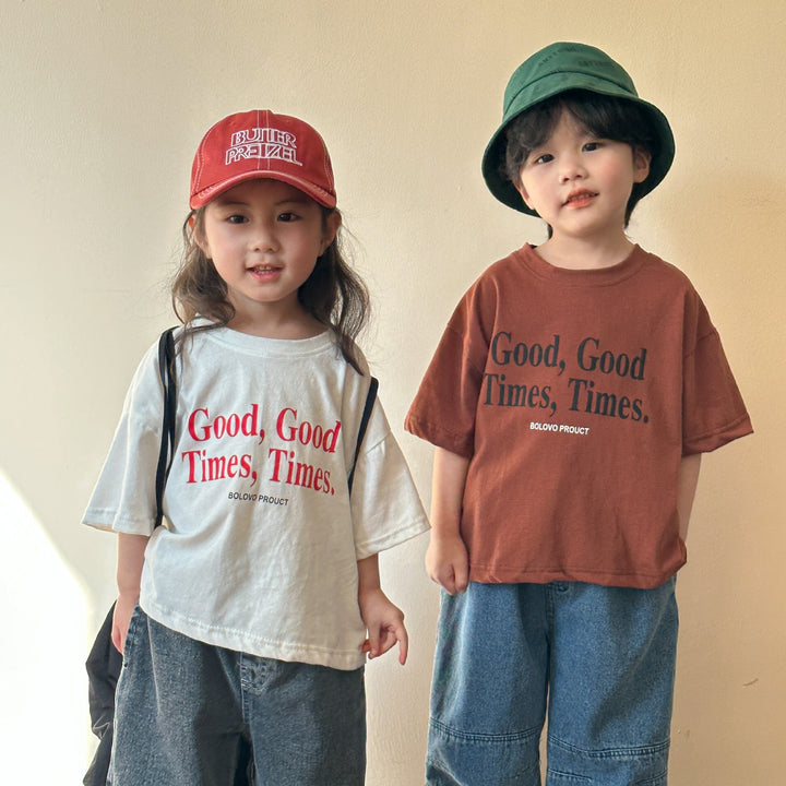 【80-150】ロゴプリントリラックスTシャツ