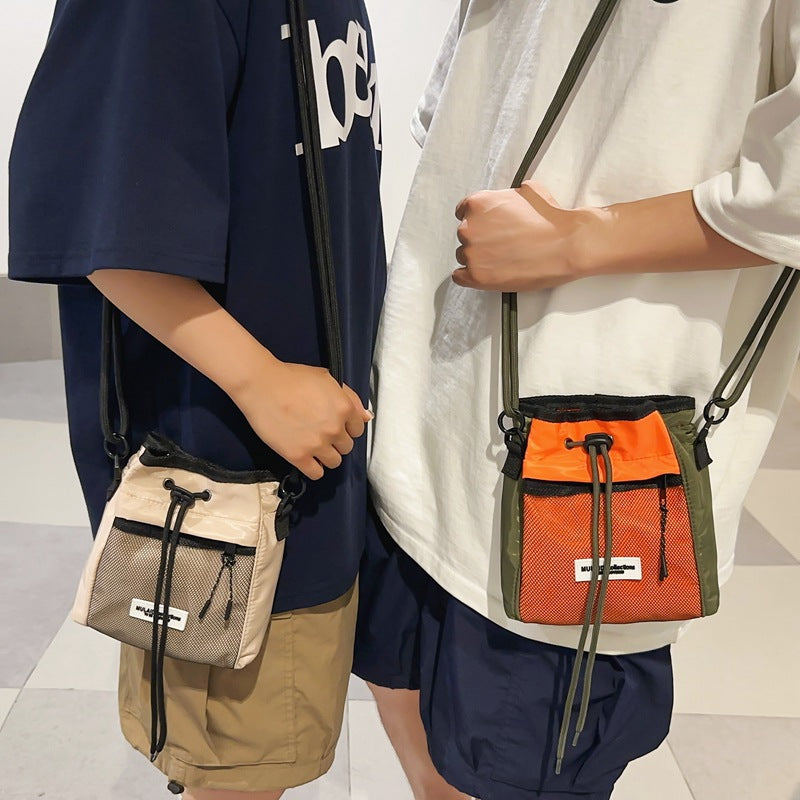 【MOM・DAD】ドローストリングショルダーバッグ