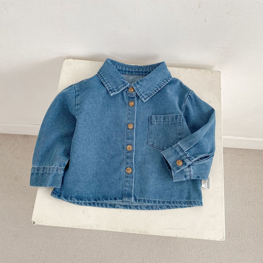 【73-110】シンプル長袖シャツ