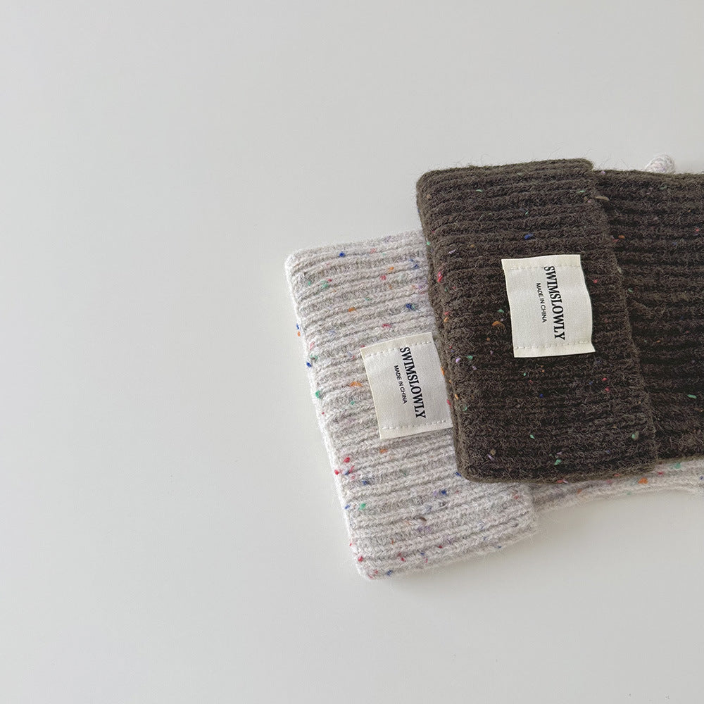 【48-52cm】折り返しリブニット帽