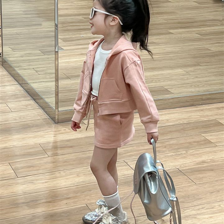 【90-140】シンプルジップパーカー