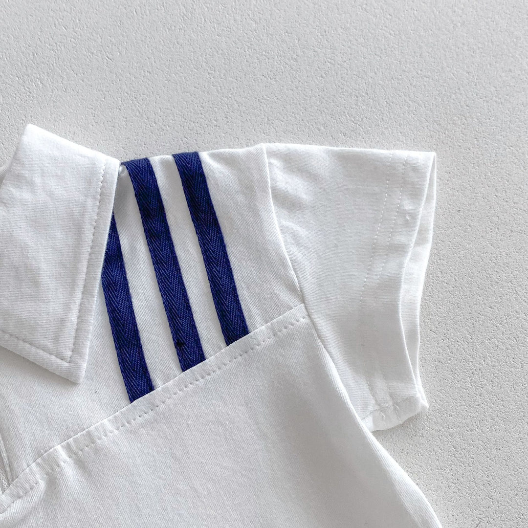 【80-130】スリーラインハーフジップセットアップ