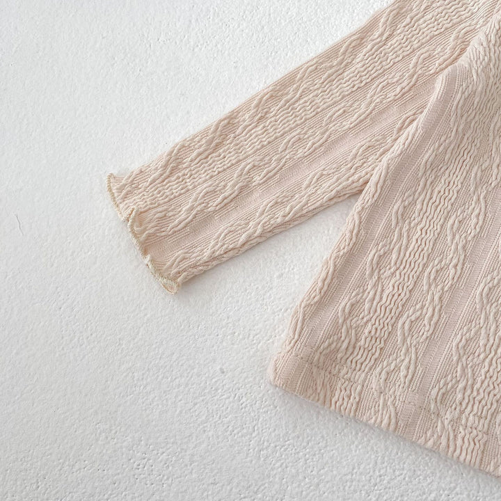 【73-110】フリルカラー長袖トップス