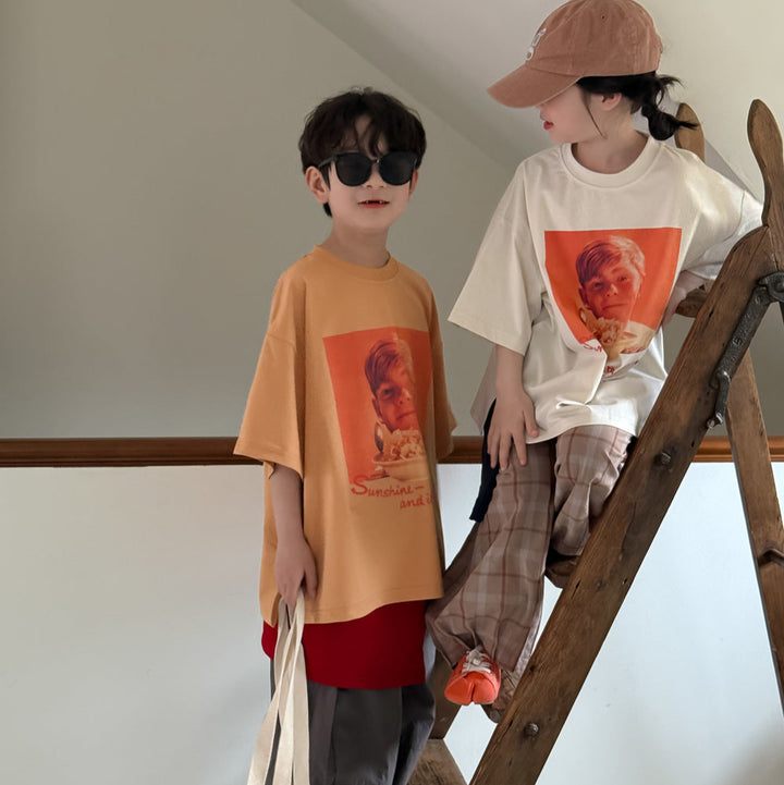 【90-150】カジュアルフォトTシャツ