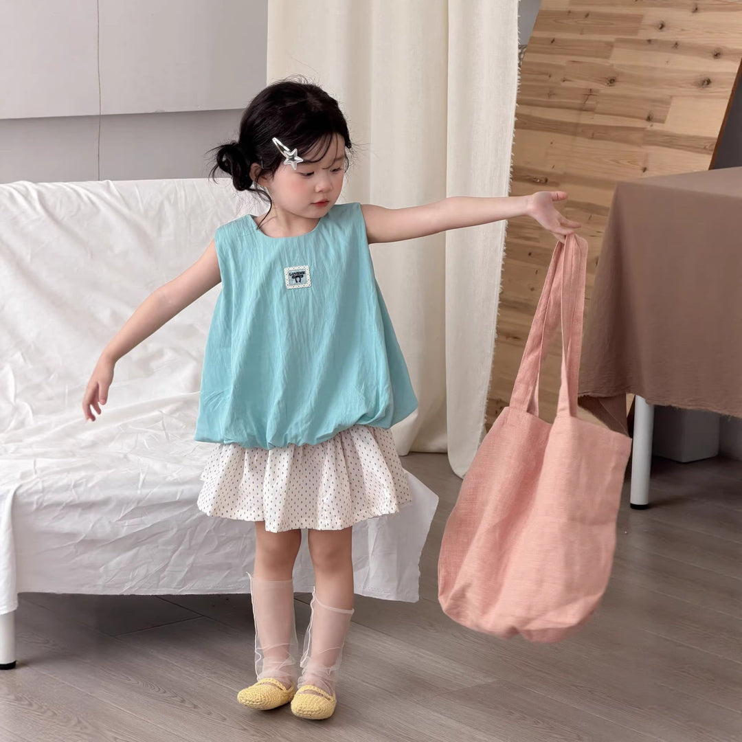 【90-140】裾バルーンノースリーブトップス