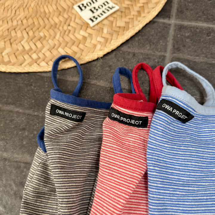 【80-130】細ボーダーキャミソール