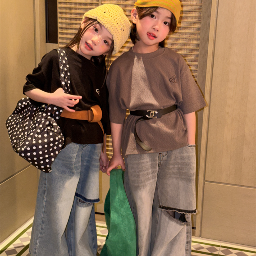 【90-150】ワンポイントデザインＴシャツ