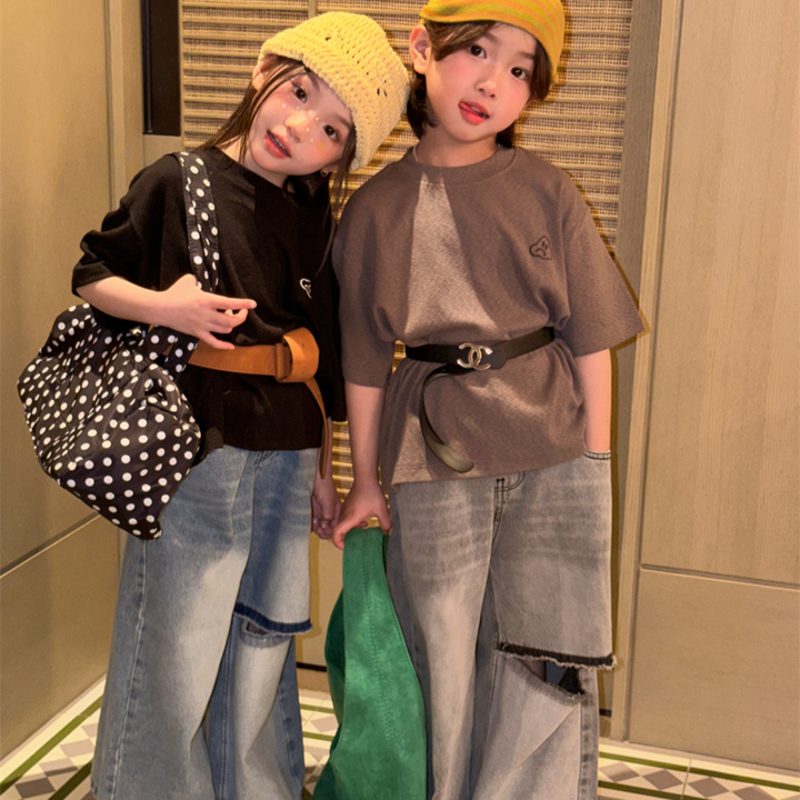 【90-150】ワンポイントデザインＴシャツ