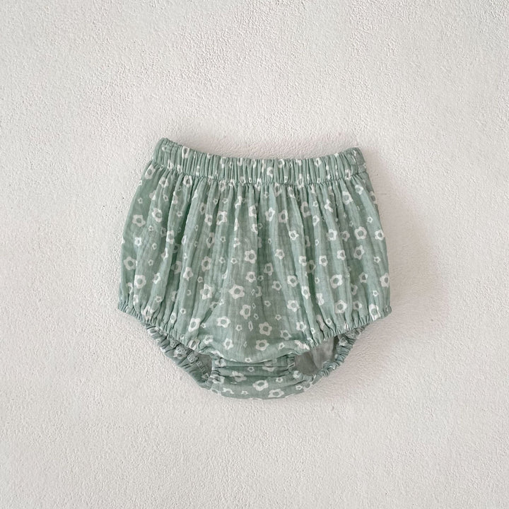 【73-110】花柄カシュクールトップス×ブルマセット