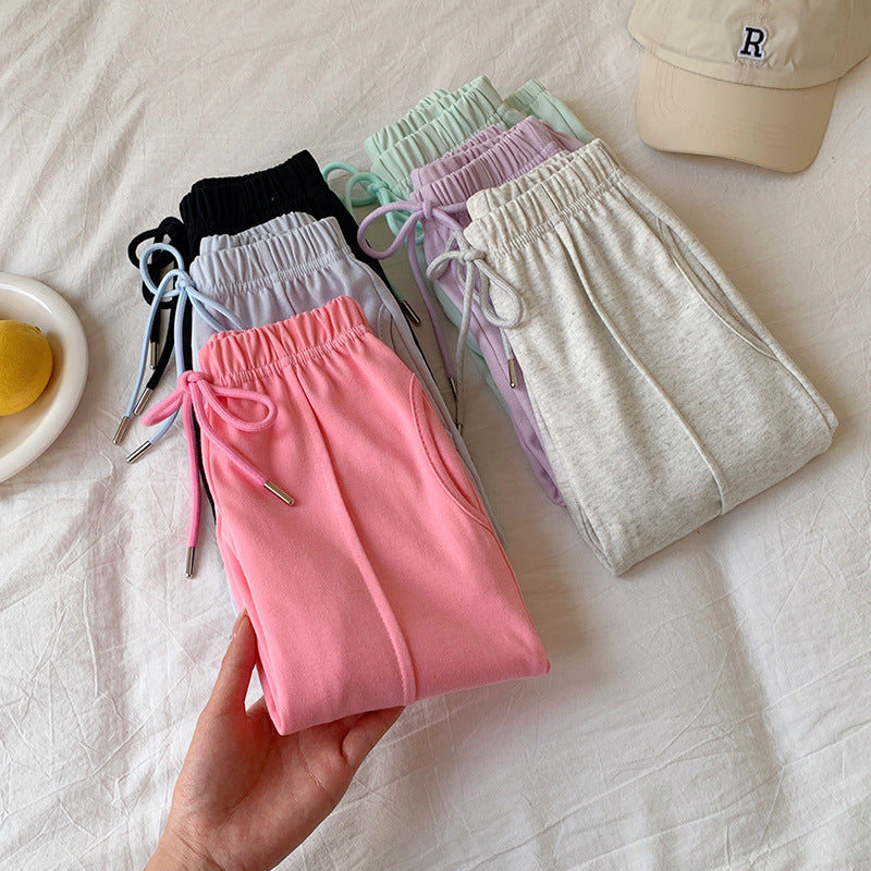 【90-150】ウエストリボンジョガーパンツ