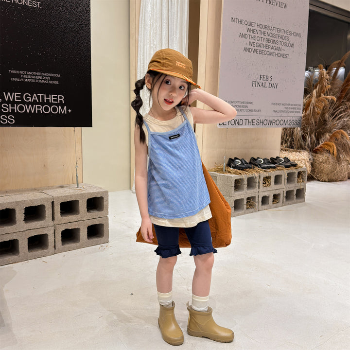 【80-130】細ボーダーキャミソール