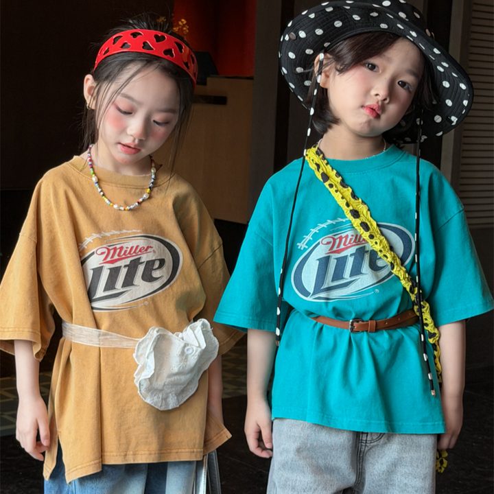 【90-150】オーバーサイズカジュアルTシャツ