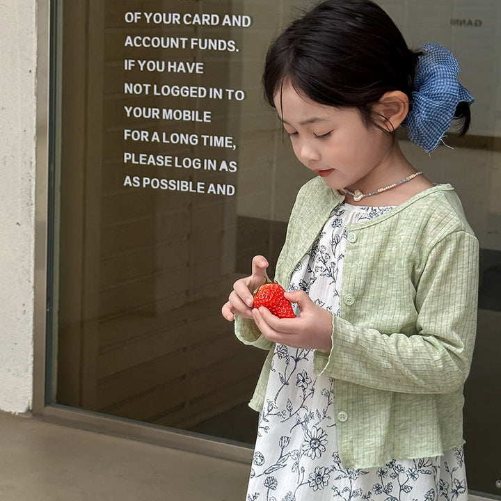 【90-140】シンプルサマーカーディガン