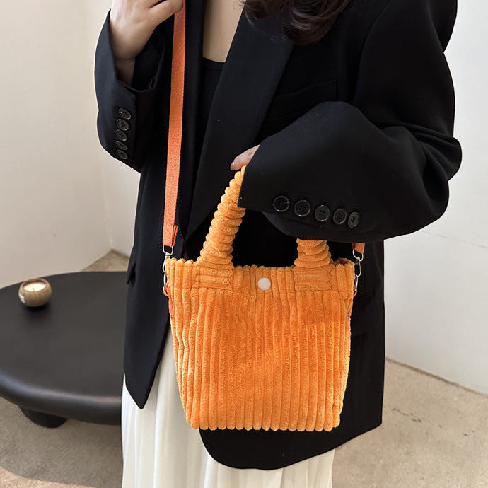 コーデュロイ2Wayバッグ