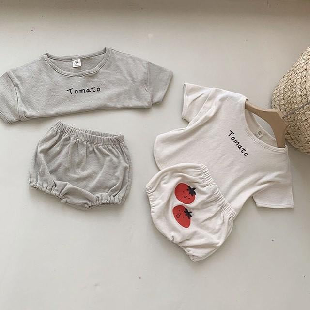 【73-100】トマトデザインTシャツ×ブルマセット
