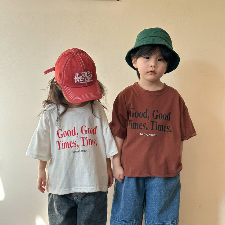 【80-150】ロゴプリントリラックスTシャツ