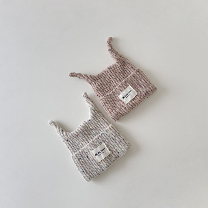 【48-52cm】折り返しリブニット帽